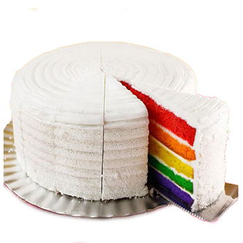 Jamaica, United States flowers  -  The Rainbow Surprise Cake Baskets Delivery