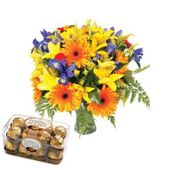 Moldova flowers  -  Spring Sparks with Chocolates Flower Delivery