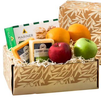 USA, United States flowers  -  Fruit and Snack Harvest Box Baskets Delivery