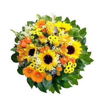 Είδος σκωτσέζικου τερριέ λουλούδια- Καλάθι λουλουδιών Happy Day
