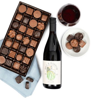 USA, United States flowers  -  Sonoma Wine and Chocolate Delight Baskets Delivery