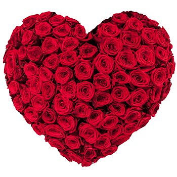 Gedziai flowers  -  Valentine Heart Flower Delivery