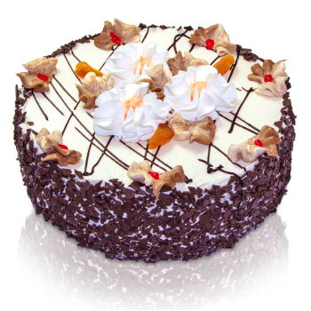 Moldova flowers  -  Heavenly Decadence Creme Cake Flower Delivery