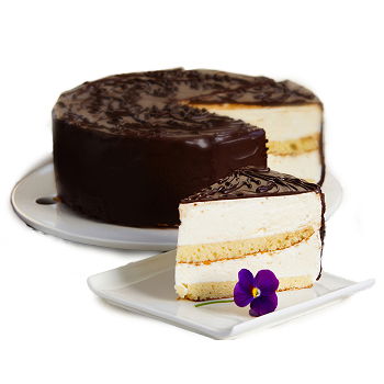 Gedziai flowers  -  Chocolate-Dipped Cloud Cake Flower Delivery