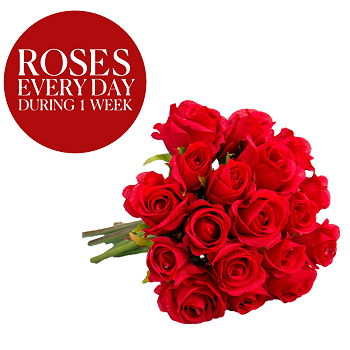 Gedziai flowers  -  1 Week of Roses Flower Delivery