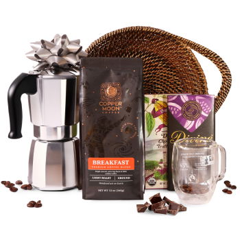 Israel flowers  -  Coffee and Chocolate Bliss Baskets Delivery