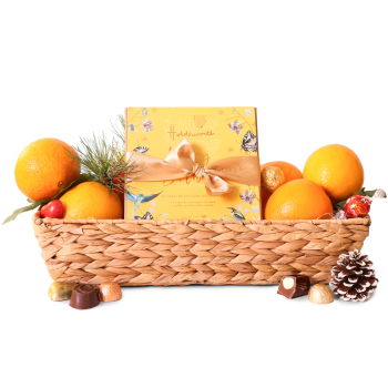 Israel flowers  -  Holiday Zest and Chocolate Baskets Delivery