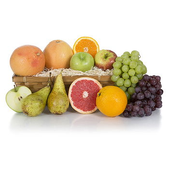 Newcastle upon Tyne flowers  -  Luscious Favorites Fruit Basket Flower Delivery