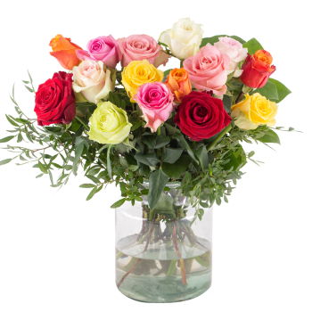 Dominica flowers  -  Happiness Begins with R Bouquet Flower Delivery