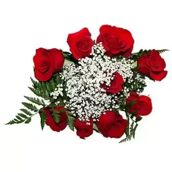 Okraj ialoveni rože- Srce na rokavu Cvet Dostava