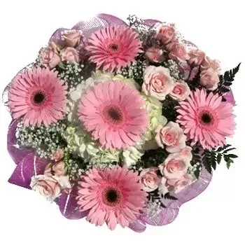 Branky λουλούδια- Όμορφο σε παστέλ μπουκέτο Λουλούδι Παράδοση