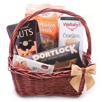 Cambodia online Florist - Take the Trails Gift Basket Bouquet