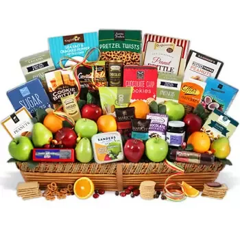 Guyana flowers  -  Unbelievable Fruit and Gourmet Gift Set Baskets Delivery