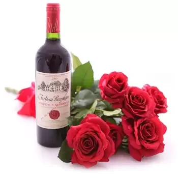 אגואס זרקאס פרחים- ולנטיין אדום פרח משלוח