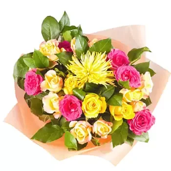 Sri Lanka blomster- Bursts of Sunshine Blomsterarrangementer bukett