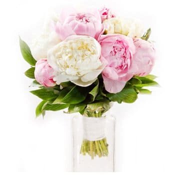 ดอกไม้ บีร์จันด์ - พาสเทลที่สงบเงียบ ดอกไม้ จัด ส่ง