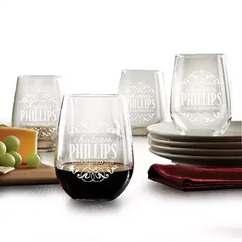 Jamaica, United States flowers  -  Chateau Me Wine Glass Set  Delivery