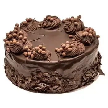 Moskau Online Blumenhändler - Schokoladen-nussartiger Kuchen Blumenstrauß