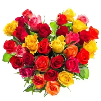 بائع زهور ايزارافشان- منمق القلب زهرة التسليم