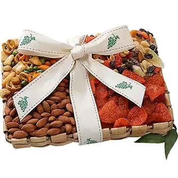 Houston online Florist - Gourmet Crunch Mixed Nuts Tray Bouquet