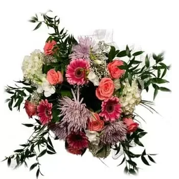 بائع زهور لابينوت فوش- باقة ألوان القلب زهرة التسليم