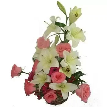 flores de Babylon- Bouquet de joias e marfim Flor Entrega
