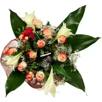 Hājīganj flowers  -  Frost and Flame Bouquet Flower Delivery