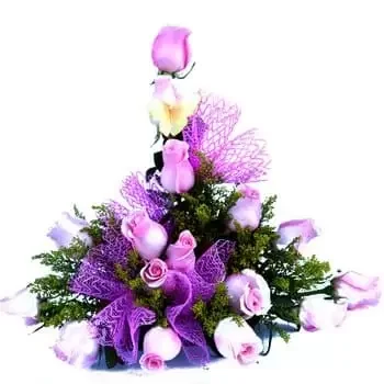 Дареда цветы- Страсть в фиолетовом цветочном дисплее Цветок Доставка