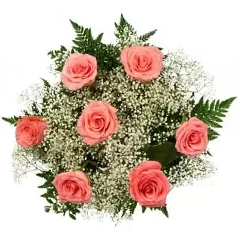 flores Bange-Angola floristeria -  Rosas rosadas perfectas Ramos de  con entrega a domicilio