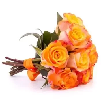 flores de Honda Road- Pretty As A Peach Bouquet/arranjo de flor