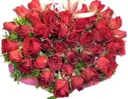 בלון פרחים- לב ורד פרח משלוח