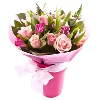クック諸島 花- ピンクの色合い 花束/フラワーアレンジメント