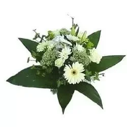 Μίνγκα Γκουαζού λουλούδια- Μπουκέτο Snowhite Λουλούδι Παράδοση