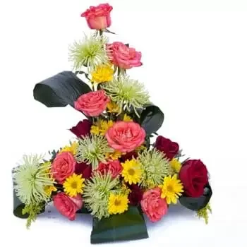 flores Kuvati floristeria -  Centro de mesa de saludos de primavera Ramos de  con entrega a domicilio