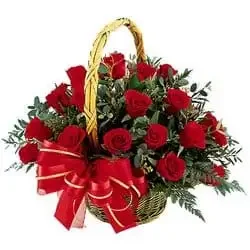 flores de Gualococti- Star Rose Basket Flor Entrega