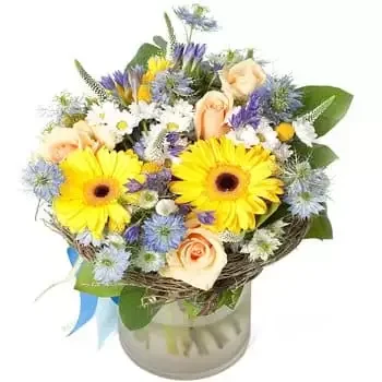 Middle Bush Tanna Blumen Florist- Sunny Skies Bouquet Blumen Lieferung