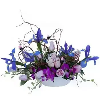 Mulevala bunga- Twilight Fancy Floral Centerpiece Bunga Penghantaran