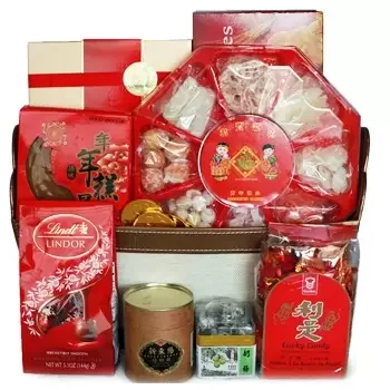 Manchester Online kukkakauppias - Kiinalaisen uuden vuoden hyvyys Kimppu