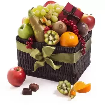 Londra Florarie online - Bucură-te cu fructe și ciocolată Buchet