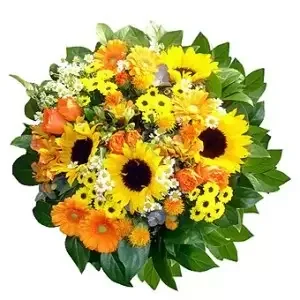 Aconbury blomster- Happy Day Flower Basket Levering