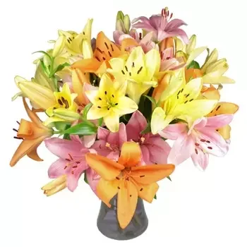 ליברפול פרחים- אהבתי בזר לילי זר פרחים/סידור פרחים