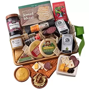 Jamaica, United States flowers  -  Cheer of Cheese Gift Basket  Delivery