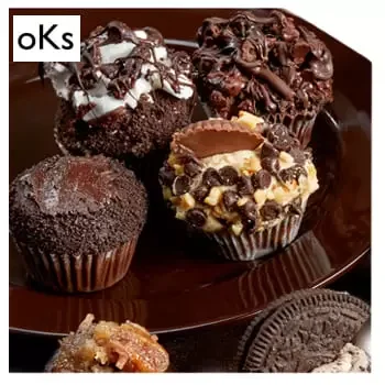 USA online Florist - Chocolate Lovers Cupcake Collection Bouquet