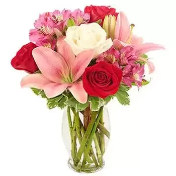 Houston Blumen Florist- Klassischer Eleganz-Blumenstrauß Bouquet/Blumenschmuck
