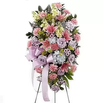 USA flowers  -  Pastel Peace Flower Bouquet/Arrangement