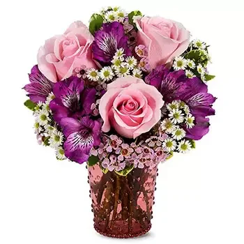 Houston Blumen Florist- Romantische Blüten Bouquet/Blumenschmuck