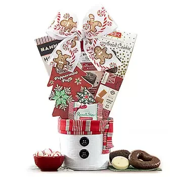 USA, United States flowers  -  Sweet Holiday Tin  Delivery