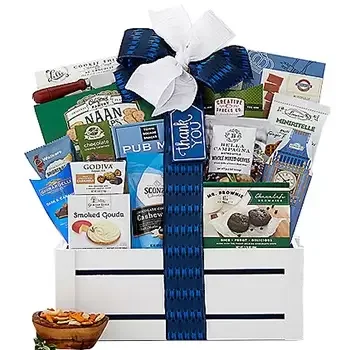 USA flowers  -  World Of Thanks Gift Basket Flower Delivery