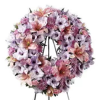 Houston flowers  -  Wreath Of Colors Flower Bouquet/Arrangement