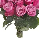 fiorista fiori di Firenze- Composizione di 24 rose rosa con verde Bouquet floreale